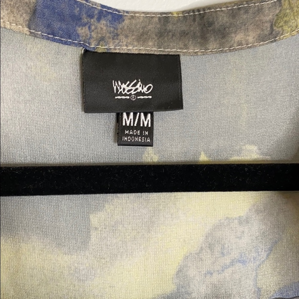 Massimino Watercolor Shirt Zipper Sheer Medium - Picture 7 of 12